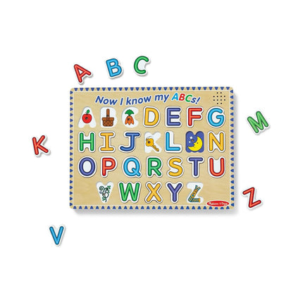 Melissa & Doug Alphabet Sound Puzzle - Wooden Puzzle with Sound Effects (26 pcs)