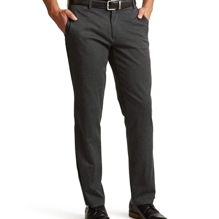 Dockers Men's Straight Fit Signature 2.0 Khaki Pants-Creaseless, Charcoal Heather, 32W x 32L