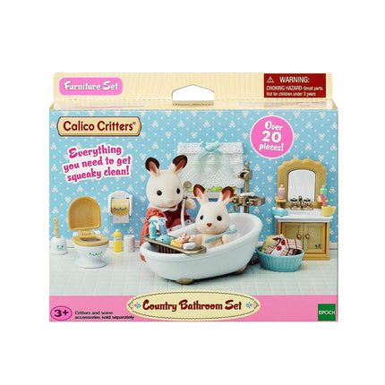 Calico Critters Country Bathroom Set - Toy Dollhouse Furniture and Accessories Set for Ages 3+