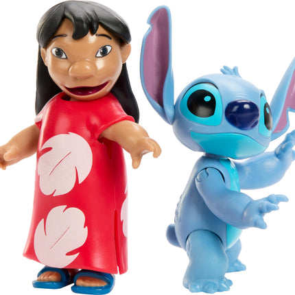 Mattel Disney Lilo y Stitch Finding Ohana Pack de 3 figuras Storytellers, Experimento 626, Lilo y Stitch, juguetes articulados de la película