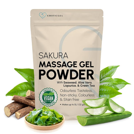 Japanese Nuru Massage Gel Powder Sakura 50g, Aloe,