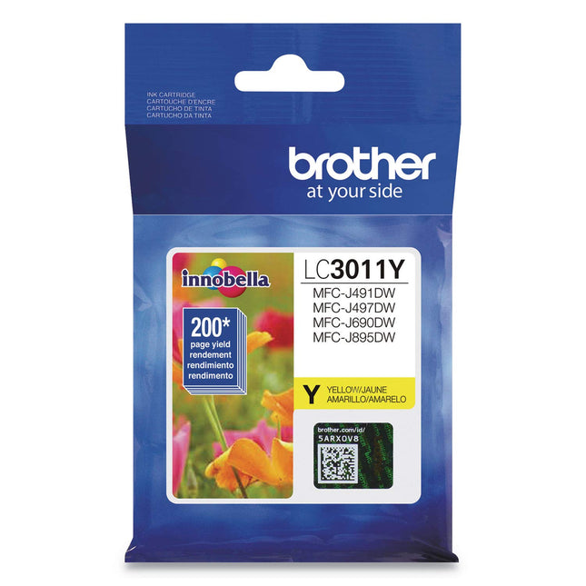Brother Printer LC3011Y Single Pack Standard Cartr