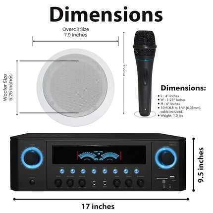 Technical Pro 1000 Watts Professional Home Theater Receiver System Kit
