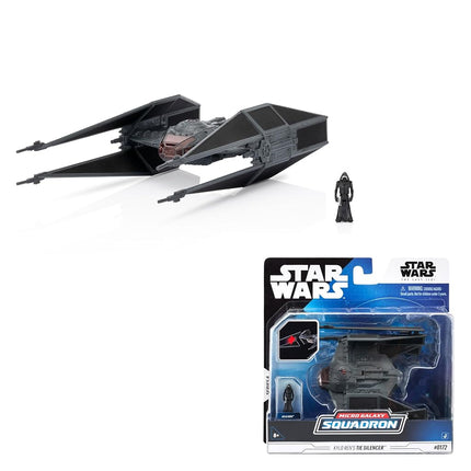 Jazwares STAR WARS Micro Galaxy Squadron TIE Silencer - 5-Inch Vehicle with 1-Inch Micro Figure Accessory