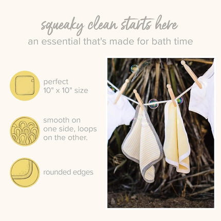 Paños de Burt's Bees Baby para bebé, 100 % algodón orgánico, suaves y superabsorbentes, de felpa tejida y felpa de rizo, paquete de 3 unidades