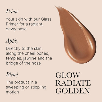 Rodial Bronze Glowlighter 6.1ml – Hydrating Liquid Bronzer with Vitamin E & B, Lightweight Pearlescent Formula for Luminous Skin