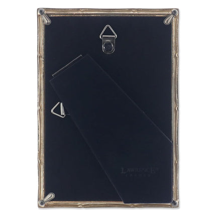 Lawrence 712246 4-Inch W x 6-Inch H Gold Metal Picture Frame with Bamboo Design