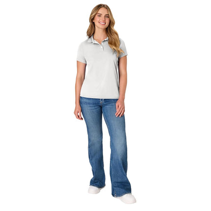 Hanes Sport Women's Cool DRI Performance Polo,White,XX-Large