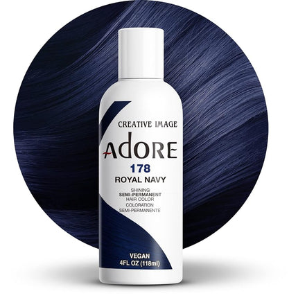 Adore Semi Permanent Hair Colour 118 ml, Royal Nav