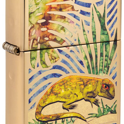 Zippo Lizard Fusion High Polish Brass Pocket Light