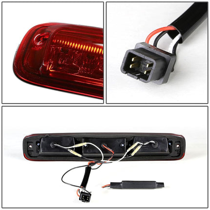DNA MOTORING 3BL-GMC99-LED-RD Red Lens LED High Mount 3rd Third Brake Light [Compatible with 1999-2007 Silverado 1500-3500& Classic / 1999-2007 Sierra 1500-3500 & Classic]