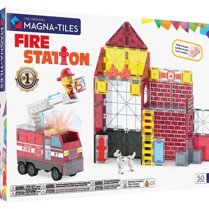 Magna-Tiles Fire Station 50-Piece Magnetic Constru