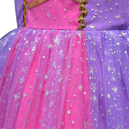 Dressy Daisy Princess Costume Fancy Sparkle Tulle Dress Up for Baby Girls, Halloween Birthday Party Outfit Size 18-24 Months, Purple 205