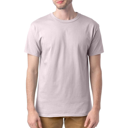 Hanes Essentials Men's T-Shirt Pack, Men's Short Sleeve Tees, Crewneck Cotton T-Shirts for Men, Value Pack, Pale Pink - 4 Pack, XX-Large