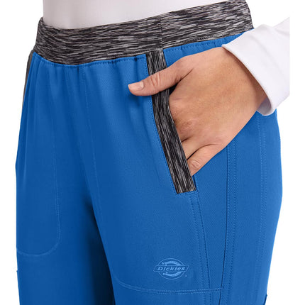 Dickies Dynamix Pantalón quirúrgico para mujer, tiro natural, pierna cónica, jogger DK185, Royal, Grande