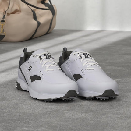 Footjoy Men's Sneaker-Previous Season Style Golf Shoes, White/Black, 9 X-Wide