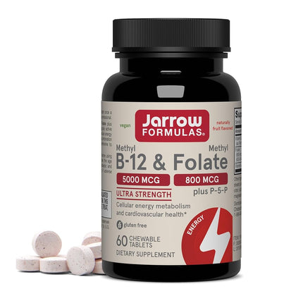 Jarrow Formulas Methyl B-12 & Methylfolate + P5P (