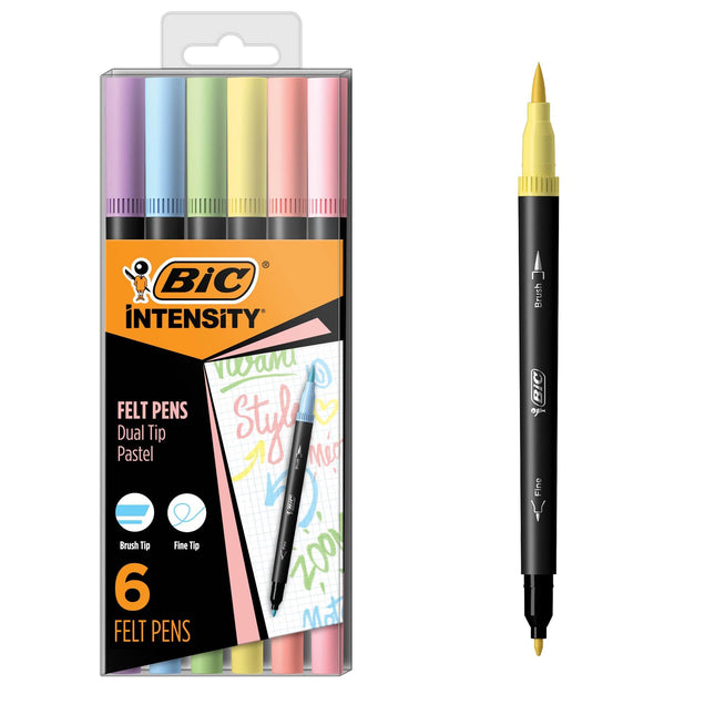BIC Intensity 2 in 1 Dual Tip Fineliner Pens, Fine