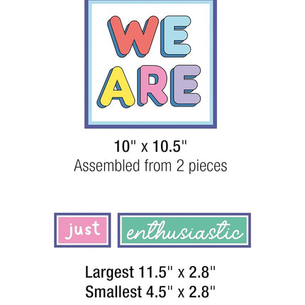 Carson Dellosa We Stick Together 52-Piece Pre-Punched Motivational Bulletin Board Set, 50 Positive Sayings and Reproducible Activity for Kids, Bulletin Board, White Board, Cork Board, Classroom Décor