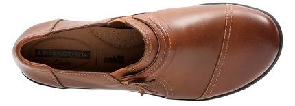 Clarks Women's Cheyn Madi Slip-On Loafer, Dark Brown Tumbled Leather, 3.5 UK