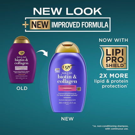 Ogx Biotin & Collagen Volumising Conditioner For Fine Hair 385mL