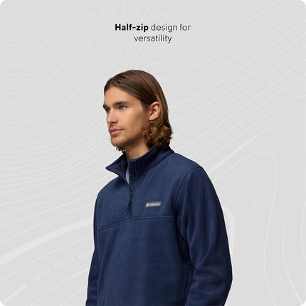 Columbia Men's Steens Mountain Half Zip, Fleece Pull Over, Collegiate Navy, XX-Large