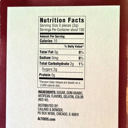 Altoids Curiously Strong Mints, Cinnamon, 1.76oz Per Tin, 6 Tin Pack