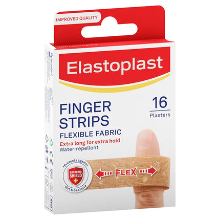 Elastoplast Finger Strip Extra Flexible Plasters (Pack of 16)