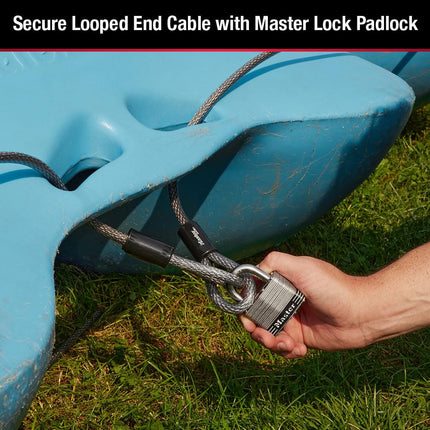 Master Lock Braided Steel Loop Cable 4.6m x 10mm - Grey