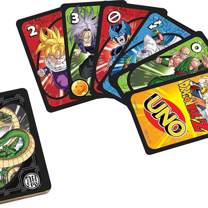 Mattel Game Uno HGJ78 Dragon Ball Z Card Game, 112 Cards for 2 to 10 Players, Ages 7 and Up