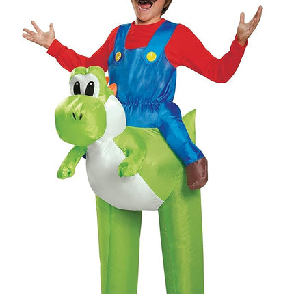 Disguise Inflatable Yoshi Mario Costume Kids, Hall
