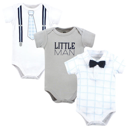 Hudson Baby Unisex Baby Cotton Bodysuits, Plaid Li