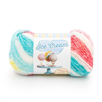 Lion Brand Yarn Ice Cream, Baby Yarn for Knitting 