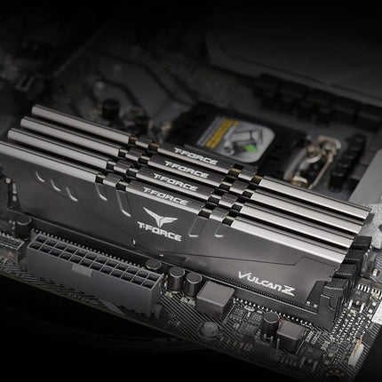 Team T-force Vulcan Z 16Gb Silver Heatsink 2 X 8Gb Ddr4 3200Mhz Dimm System Memo