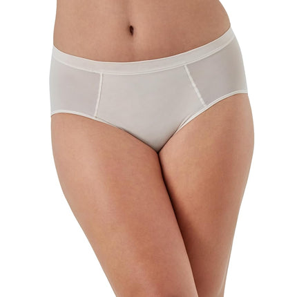 Lot de 3 slips Bali pour femme, culottes en maille seconde peau, sans démarcation, taupe/blanc/sable, taille 8
