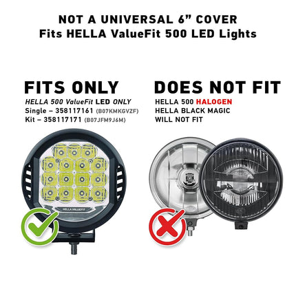 Hella 358116991 6" Amber Driving Light Cover For 500 LED