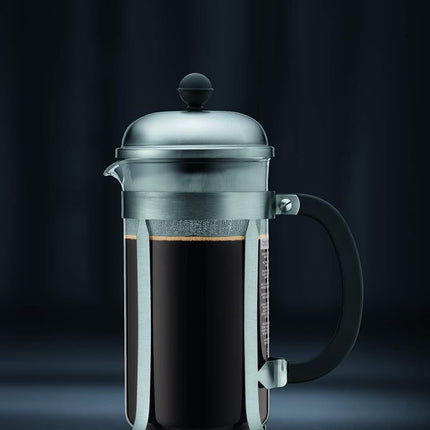 Bodum Chambord 8-Cup Coffee Maker, 34-Ounce, Matte Chrome