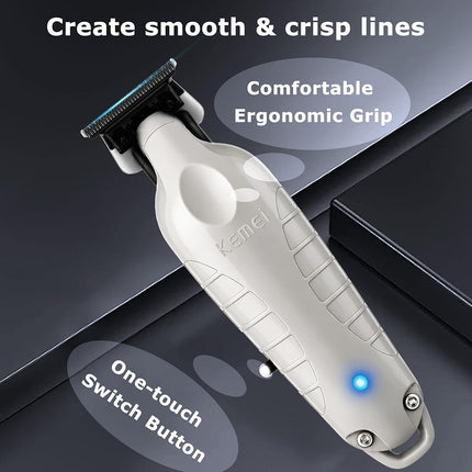 KEMEI PG2299 Professional Cordless Hair and Beard Trimmer, Gray