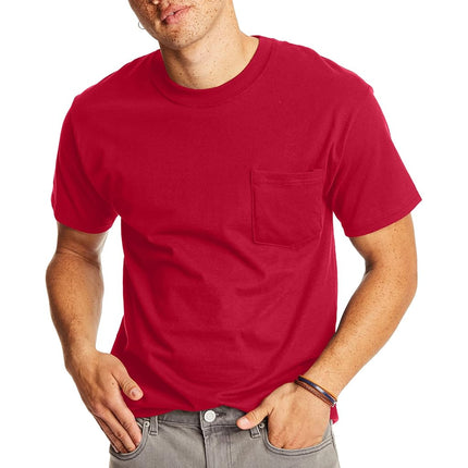 Hanes Men's Heavyweight Pocket T-Shirt, Beefy-T Fu