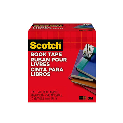 Cinta Scotch para Reparación de Libros - Sin Ácido - 1 Rollo - 76.2 mm x 13.7 m