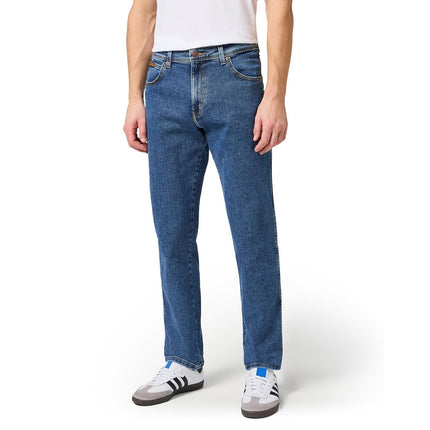 Wrangler Men's Cowboy Cut Active Flex Slim Fit Jean, Stonewash, 38W x 34L