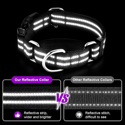 Martingale Collar for Dogs,Reflective Escape Proof,Brown,L