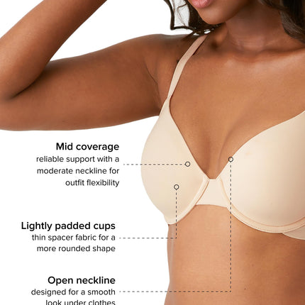Wacoal Women's Comfort First Contour Bra, Purple Rose, 38D