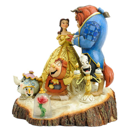 Disney Traditions Carved by Heart Beauty and Beast Figurine