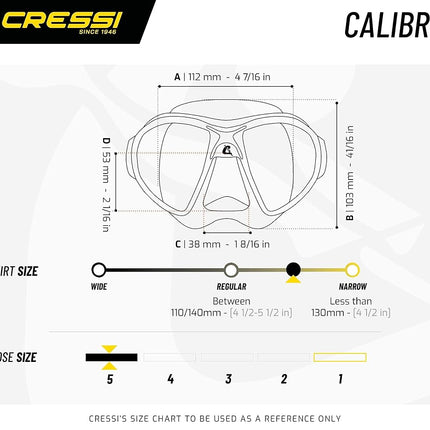 Cressi Calibro + Corsica Snorkeling Set - Black, Uni