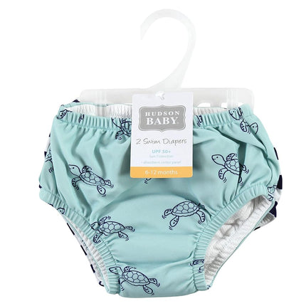 Couches de bain unisexe pour bébé Hudson Baby, Tortue de mer, 12-18 mois