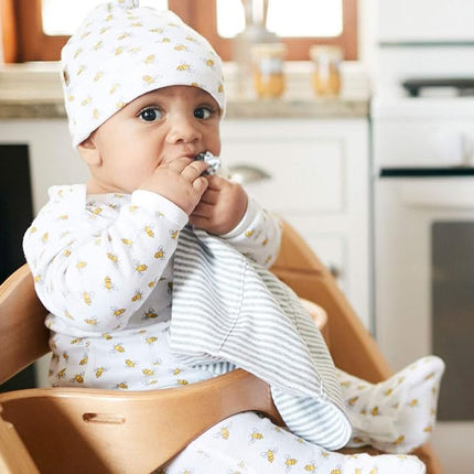 Burt's Bees Baby - Burp Cloths, 5-Pack Extra Absorbent 100% Organic Cotton Burp Cloths, Blossom Pattern
