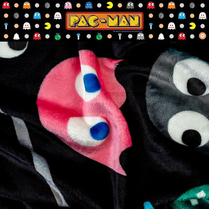 Franco Collectibles Pac-Man Retro Bedding Super Soft Cozy Plush Throw, 46 in x 60 in, (Officially Licensed Product)