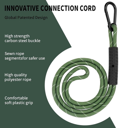Heavy Duty Tree Swing Ropes Adjustable Extendable, Hammock Tree Straps Hanging Kit, for Outdoor Swings Hammock Playground Set Accessories (8.41ft,101",Green,1Pack)