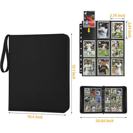 Foalgo Trading Card Binder, Card Collection Binder Album Folder with 720 Side Loading Pockets, 12 Pocket Trading Card Album Folder for TGC,MTG, Baseball Cards, Yugioh, Grew720